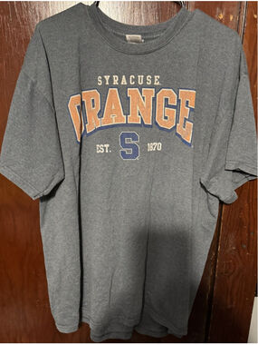 Syracuse Orangemen Distressed Logo Tee Men XL Blue